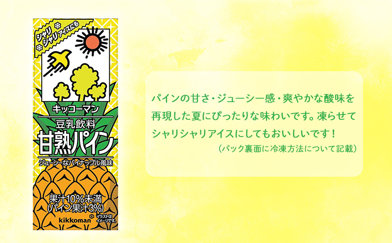 岐阜県瑞穂市のふるさと納税 キッコーマン 【夏季限定】豆乳フルーツセット200ml×3ケース 54本セット