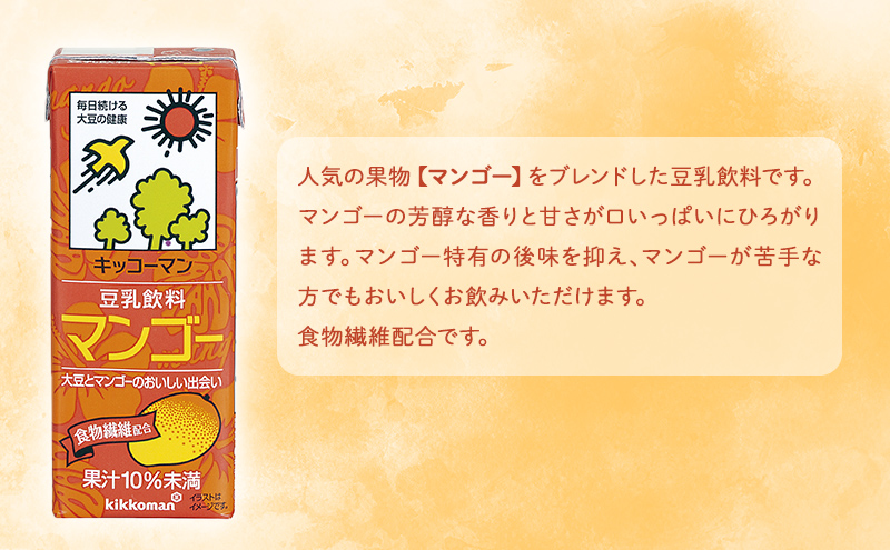 岐阜県瑞穂市のふるさと納税 キッコーマン 【夏季限定】豆乳フルーツセット200ml×3ケース 54本セット