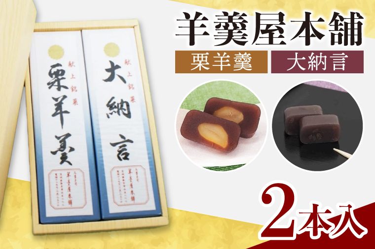 【茨城県取手市】AM007 羊羹屋本舗「羊羹」2本セット
