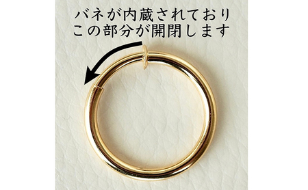 K18 イエローゴールド ピアスに見える 地金 イヤリング(直径30mm) 保証書付 KO-0015 SWAD012 / 山梨県昭和町 |  セゾンのふるさと納税