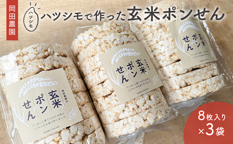 【岐阜県海津市】岡田農園のハツシモで作った玄米ポンせん