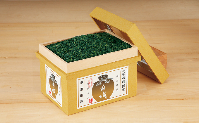 京都府宇治田原町のふるさと納税 熱湯かぶせ茶1kg木箱詰