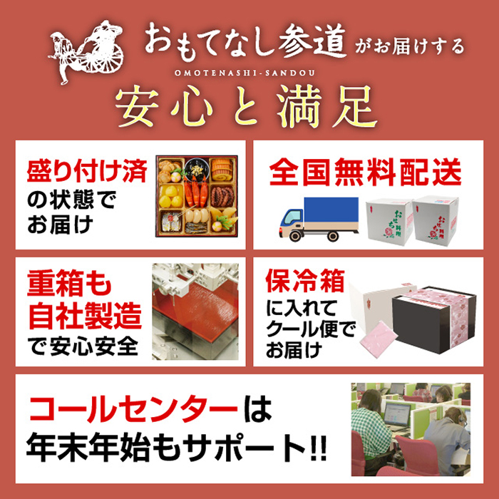 千賀屋謹製 2026年 迎春おせち料理「にほんばれ」和風三段重 3