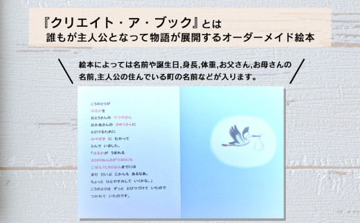 宮崎県美郷町のふるさと納税 オーダーメイド 絵本 しあわせのタネ [あったか絵本屋 宮崎県 美郷町 31ax0014] プレゼント 贈り物 サプライズ クリエイト・ア・ブック 送料無料