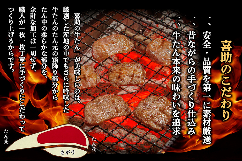 宮城県富谷市のふるさと納税 [定期便6ヶ月連続お届け] 仙台名物 味の牛たん喜助 職人仕込牛たんしお味 計4.8kg (牛タン 牛たん 厚切り 塩 肉 老舗 専門店 きすけ) [0191]