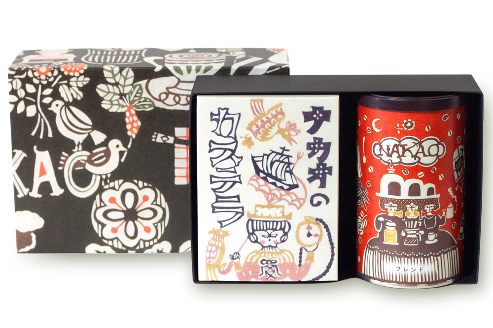 宮城県富谷市のふるさと納税 カステラ半斤×中尾珈琲缶｜コーヒー お菓子 スイーツ ギフト 焼菓子 仙台 富谷 なかお NAKAO カフェ [0243]