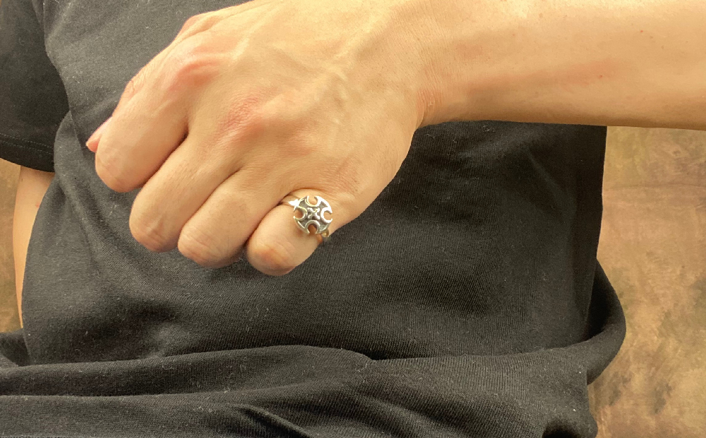 ふるさと納税 アクセサリー リング 茨城県 常総市 Double iron cross ring ダブルアイアンクロスリング リング 指輪 シルバーリング シルバー シルバー925 ハ… Double iron cross ring【ダブルアイアンクロスリング リング