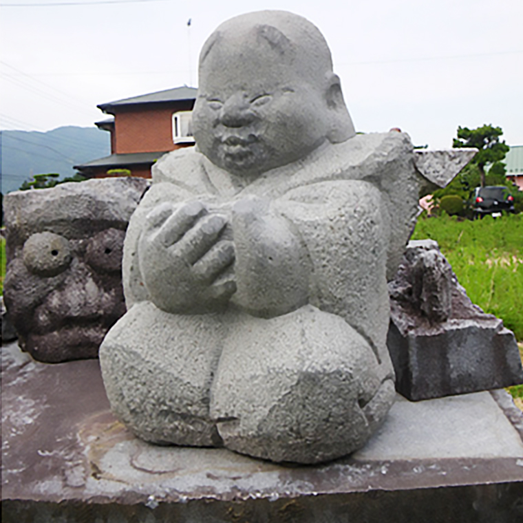 石彫刻 「誠にありがとうございました」 石 ストーン 雑貨 職人