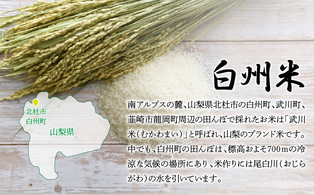 山梨県富士河口湖町のふるさと納税 【令和5年産】山梨ふるさと米（無洗米）　6kgセット FCW001