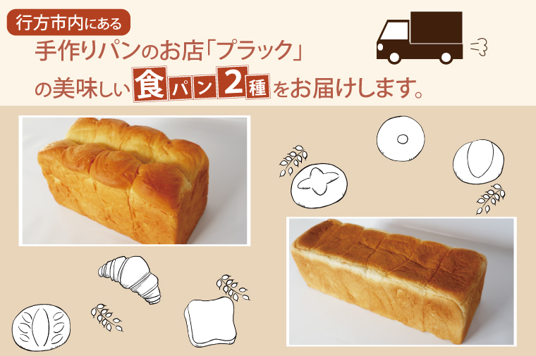 茨城県行方市のふるさと納税 CK-8【5枚切り】ふんわりホテル食パン1本（2斤）＆もちもち角食パン1本（3斤）