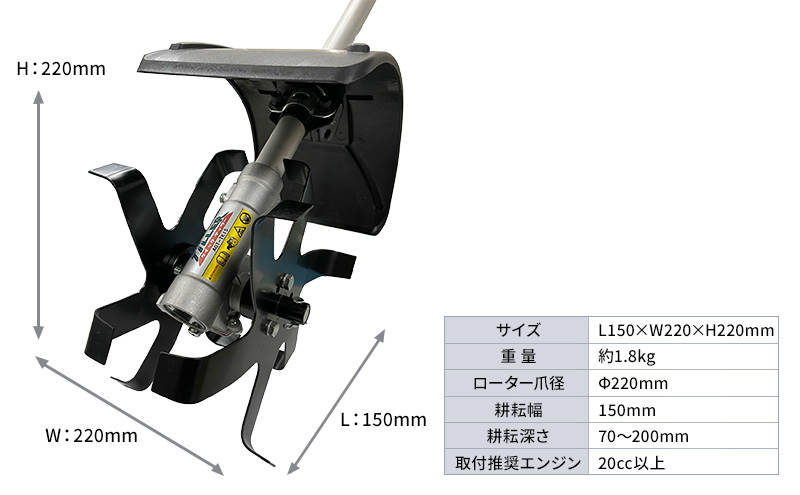 草刈り機 クイックティラー 耕耘ローター アタッチメント アイデック 耕運機 替刃 刃 除草 畝立て機 耕うん機 刈払機 刈払い機 草刈機 草刈  草刈り 道具 立ったまま 安全 園芸 DIY ガーデニング 兵庫 / 兵庫県加西市 | セゾンのふるさと納税