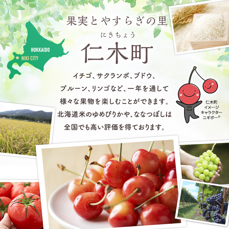 北海道仁木町のふるさと納税 先行受付 2024年9月から順次出荷 北海道仁木町産 プルーン 2kg（ サンプルーン ）厳選品 松山商店