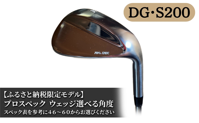 【兵庫県福崎町】ふるさと納税限定モデル プロスペック DG・S200 ウェッジ  選べる角度