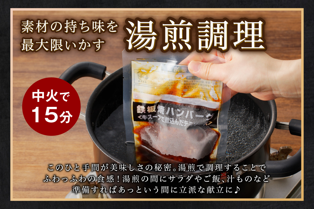 福岡県飯塚市のふるさと納税 鉄板焼ハンバーグ デミソース 20個【A6-012】