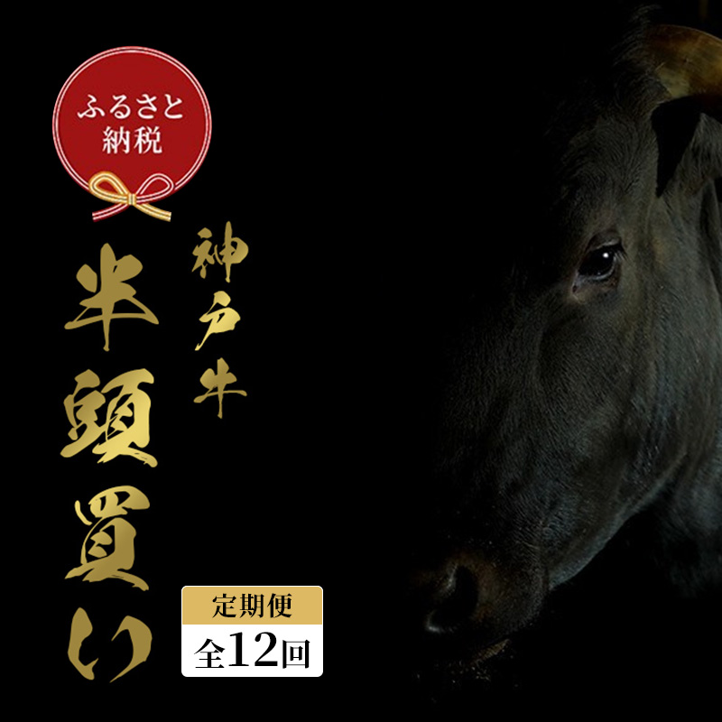【兵庫県福崎町】【和牛セレブ】 神戸牛半頭分のセレブ体験(12分割納品コース) 定期 定期購入 牛肉 肉 神戸ビーフ 神戸肉 兵庫県 福崎町