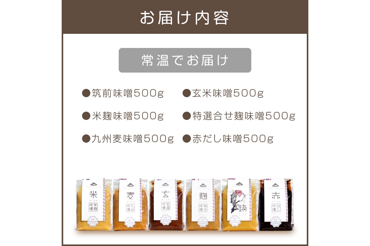 福岡県飯塚市のふるさと納税 創業100年の伝統の味「ヱビス味噌」食べ比べセット【A5-467】