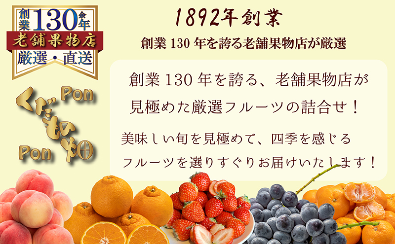 香川県綾川町のふるさと納税 【4ヶ月連続定期便】旬を見極めた、厳選フルーツ詰合せ-スタンダードセット- フルーツ 果物 定期便 頒布会 詰合せ 旬 厳選