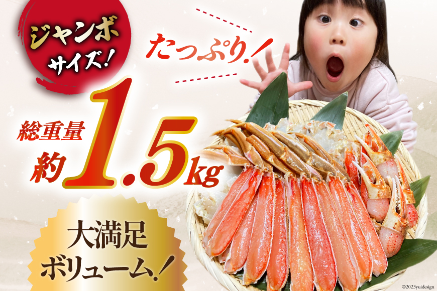 宮城県気仙沼市のふるさと納税 【年内配送 12/15まで受付】カット済 ずわいがに むき身セット 総重量1.5kg(750g×2p) かにしゃぶ かに鍋 正味重量1.2kg [カネダイ 宮城県 気仙沼市 20564319] かに カニ ずわいがに ずわい 蟹 棒 魚介 海鮮 ポーション