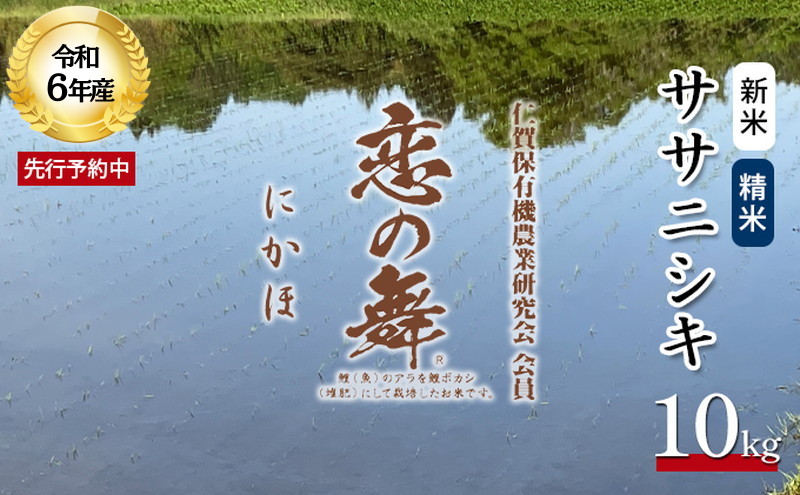 令和6年産 新米 11月から発送 恋の舞 ササニシキ にかほ 精米 10kg