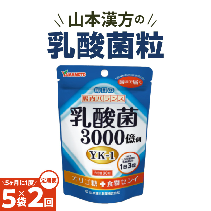 [5ヶ月に1度、2回送付]乳酸菌粒[027Y25-T]