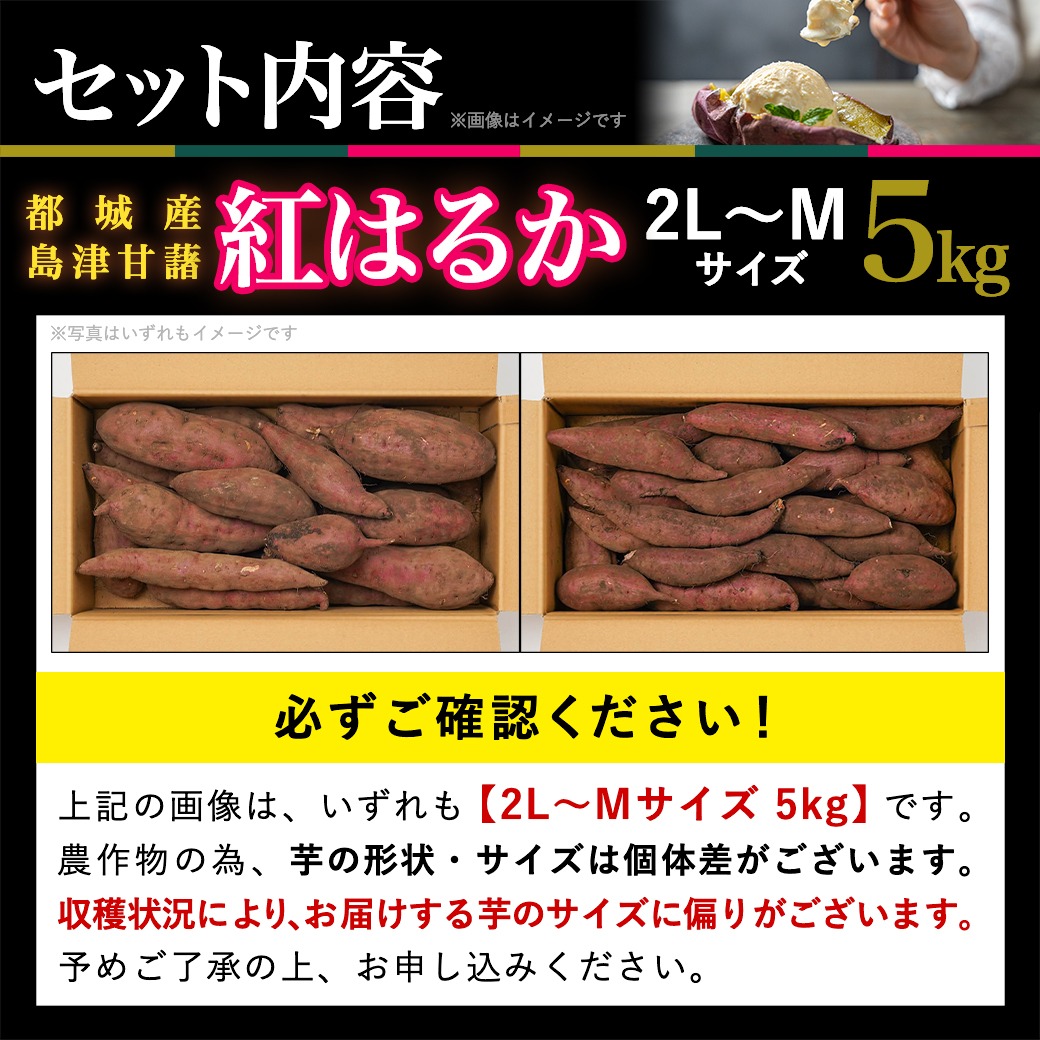 宮崎県都城市のふるさと納税 【福袋★2025】島津甘藷 熟成紅はるか 5kg(2L～M)_LD-A701-F2025