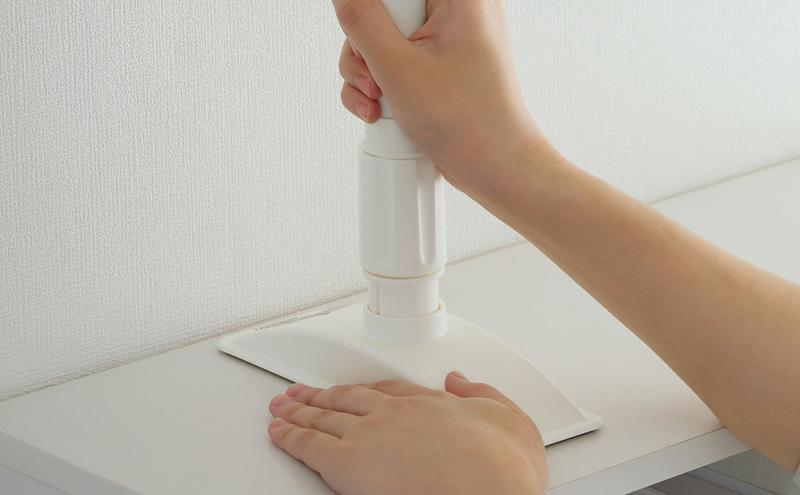 防災 転倒防止 突っ張り棒 家具転倒防止伸縮棒 Mサイズ ホワイト