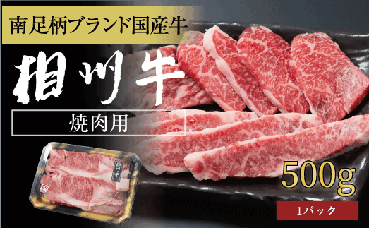 相州牛 焼肉・網焼き用カルビ 500g(厚切り)