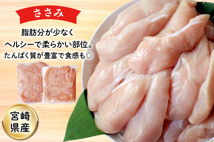 宮崎県美郷町のふるさと納税 鶏肉 若鶏 むね肉 ささみ 手羽元 セット 各 1kg ×2 計 6kg [九州児湯フーズ 宮崎県 美郷町 31ai0011] 肉 鶏 むね ムネ ササミ 冷凍 宮崎県産 小分け 詰め合わせ