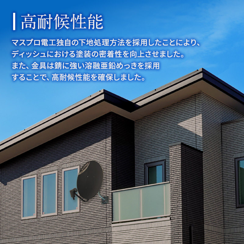 アンテナ BS・110°CSアンテナ BC45RL セット ブラック 電化製品