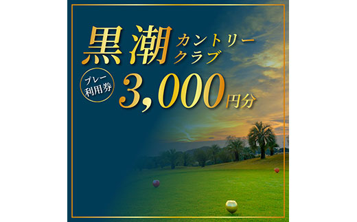 kochi黒潮カントリークラブ ご利用券 3,000円