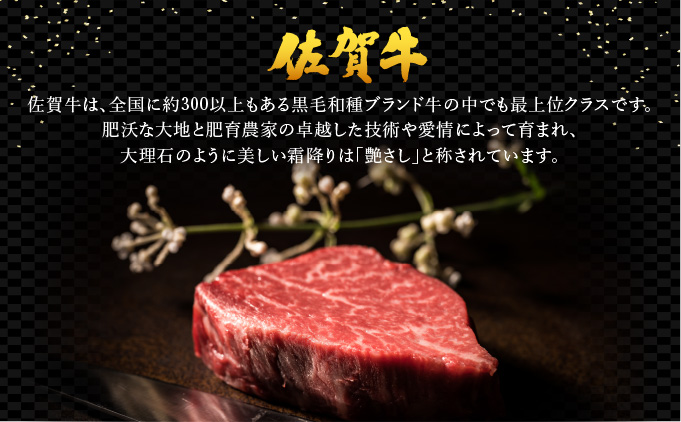 佐賀県大町町のふるさと納税 ブランド銘柄「佐賀牛」ヒレステーキ 計1,080g (180g×6枚)