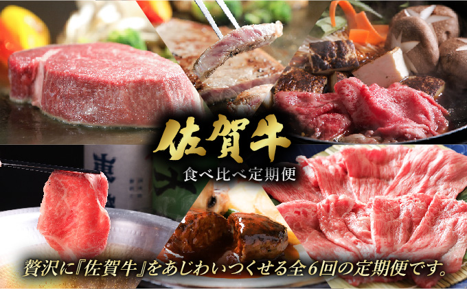 [定期便6回]佐賀牛食べ比べ定期便 45万コース