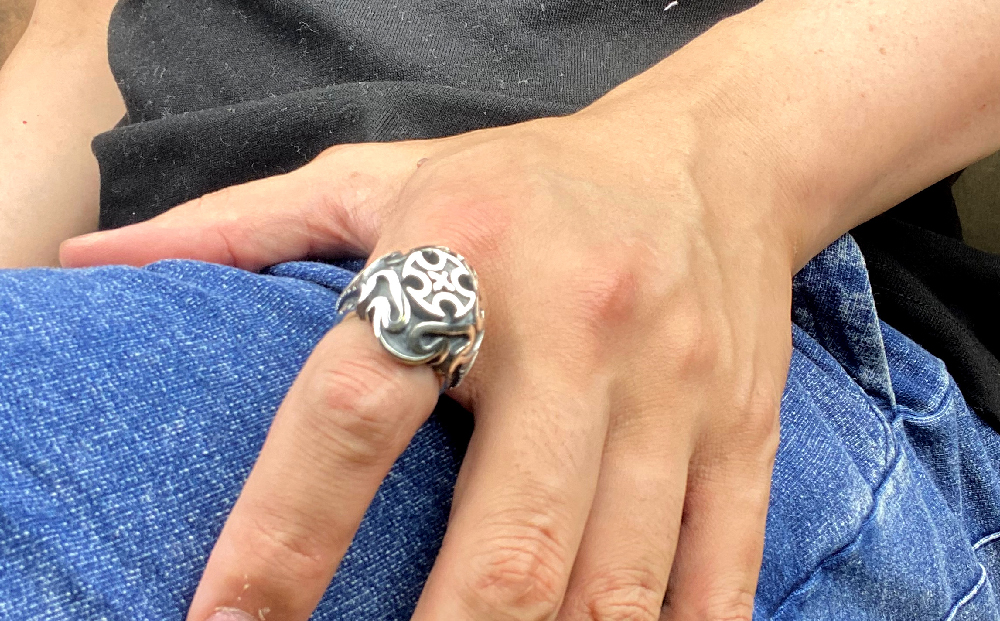 ふるさと納税 アクセサリー リング 茨城県 常総市 Double cross ring ダブルクロスリング リング 指輪 シルバーリング シルバー シルバー925 ハンドメイド 手… Double cross ring【ダブルクロスリング リング 指輪 シルバー
