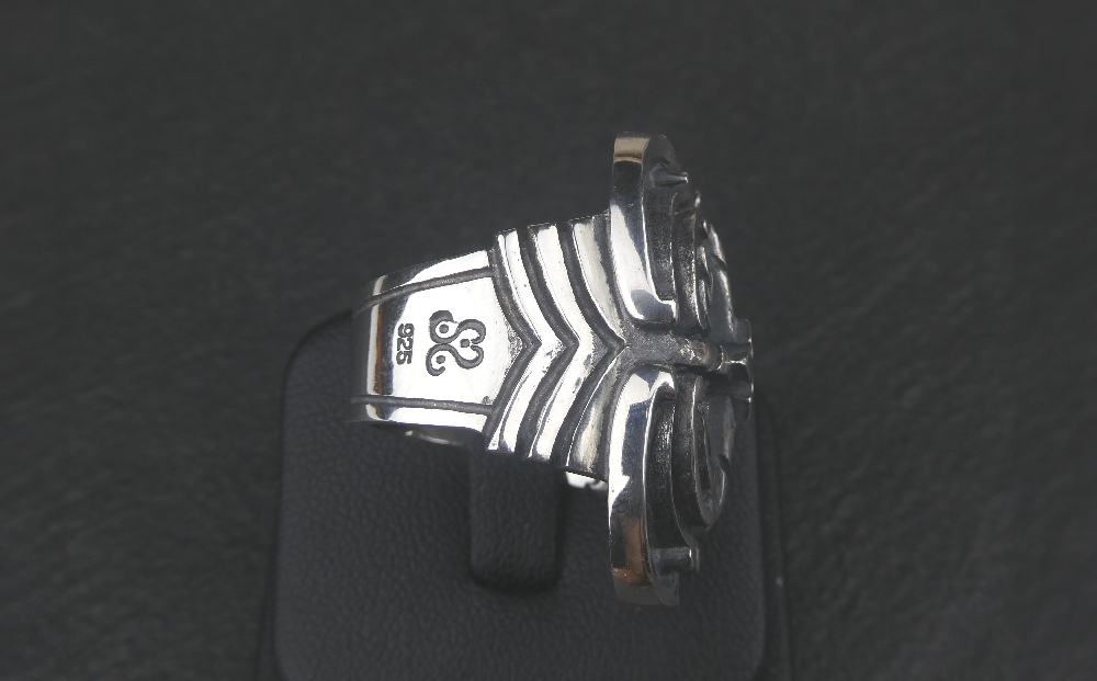 Medium oval cross ring オーバル クロス リング ｜ リング 指輪