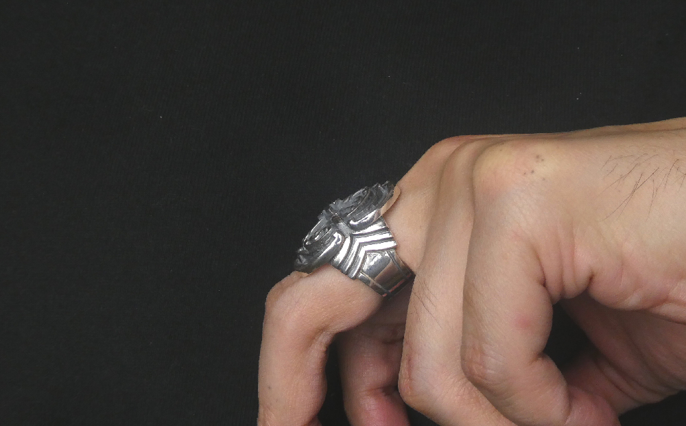 Medium oval cross ring オーバル クロス リング ｜ リング 指輪