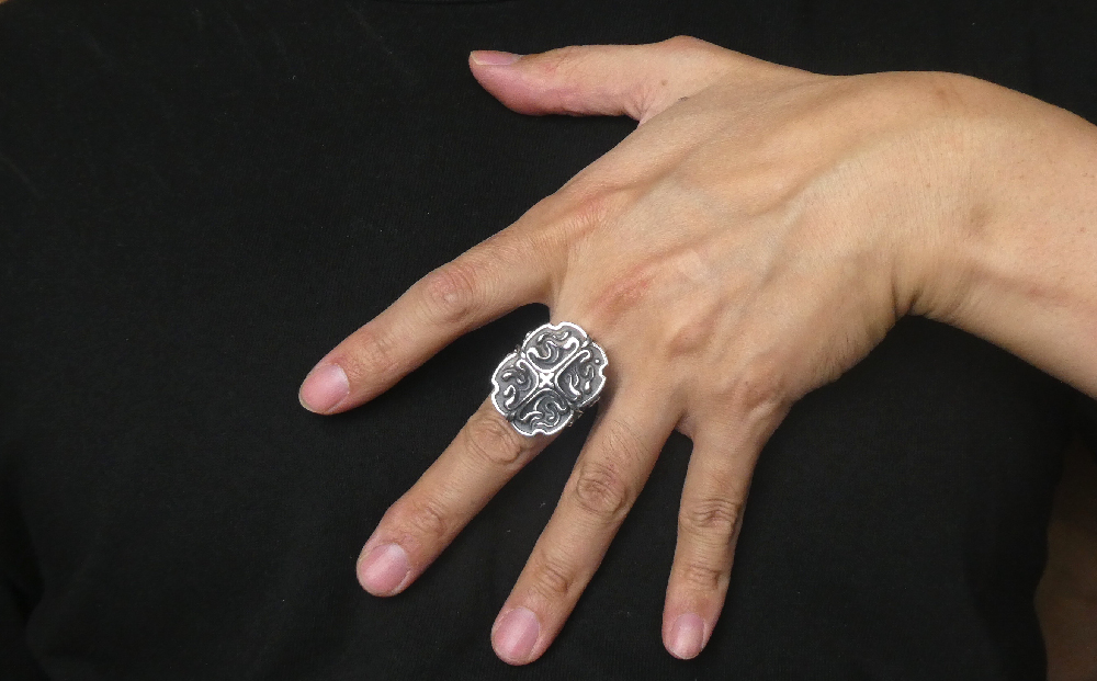 Oval cross ring オーバル クロス リング ｜ リング 指輪 シルバー
