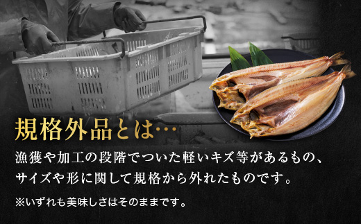 茨城県大洗町のふるさと納税 訳あり ほっけ 干物 規格外 2kg （500g×4袋） 不揃い 傷 訳アリ わけあり 業務用 冷凍 海鮮 魚介類 魚 さかな 工場直送