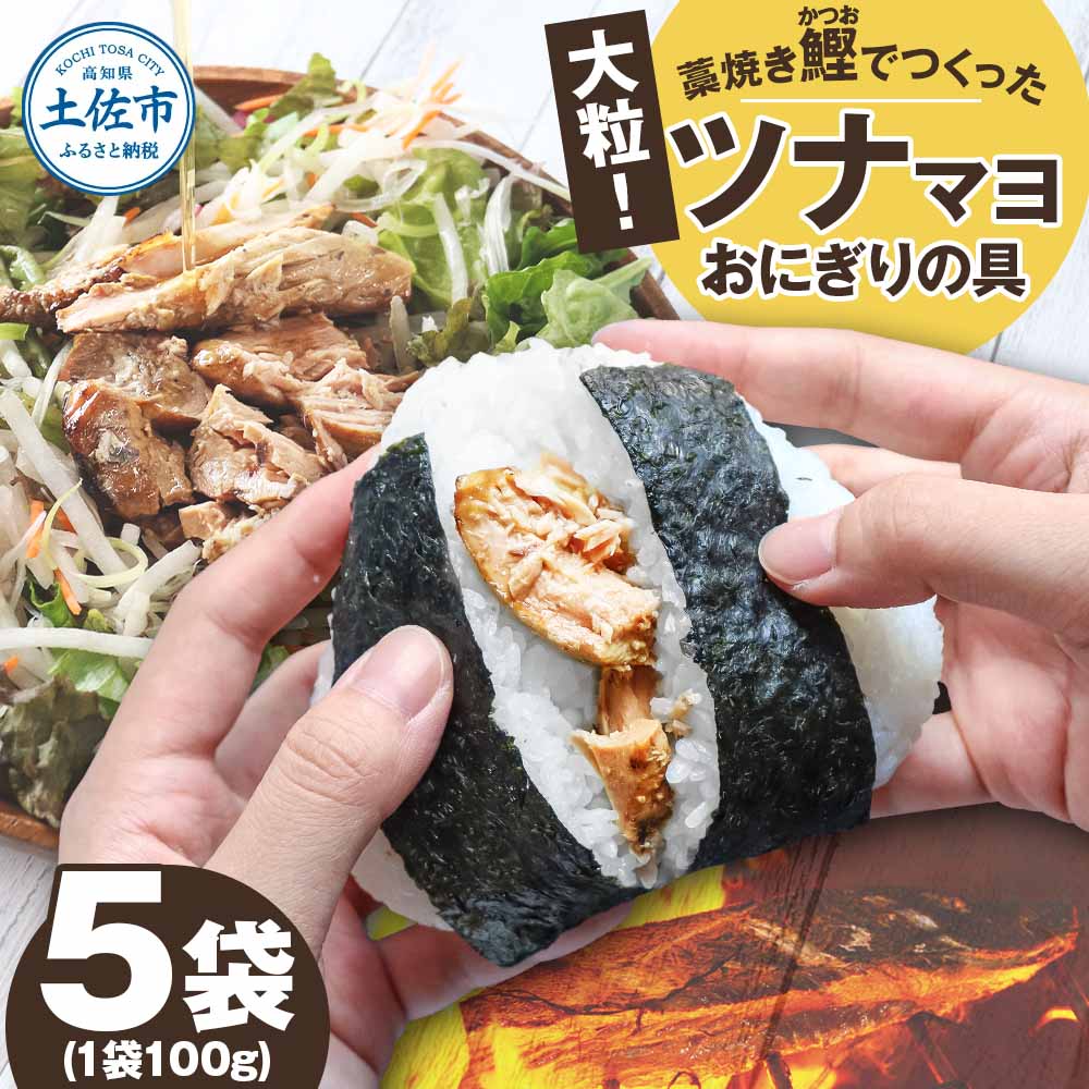【高知県土佐市】鰹ツナパウチ 100g×5袋セット 100グラム 国産 おにぎり つなまよ ツナマヨ ご飯 お弁当 魚 パスタ サラダ たんぱく質 タンパク質 おやつ かつお カツオ 鰹 藁焼き 大粒