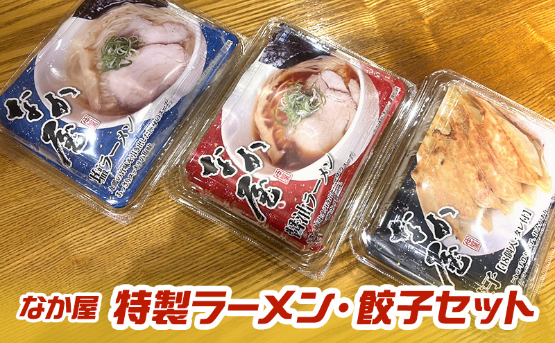 【静岡県袋井市】なか屋 特製ラーメン・餃子セット ラーメン 塩ラーメン  醤油ラーメン 餃子 セット 詰め合わせ 静岡 袋井市