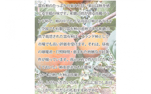 和歌山県美浜町のふるさと納税 【ご家庭用わけあり】和歌山秋の味覚 富有柿 約7.5kg ※2025年11月上旬～12月上旬頃に順次発送予定