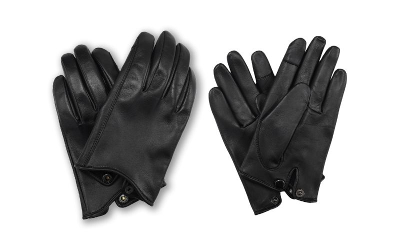 腕時計を魅せる手袋 羊革 スマートフォン対応可能（香川県東かがわ市