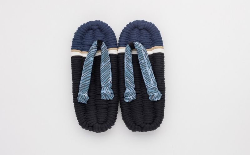 布ぞうり MERI 北斎 神奈川沖浪裏 布草履 室内履き 健康 洗える 墨田区