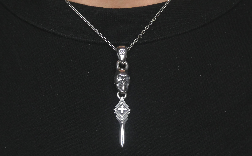 Layer dagger skull pendant ダガー スカル ペンダント ｜ ペンダント