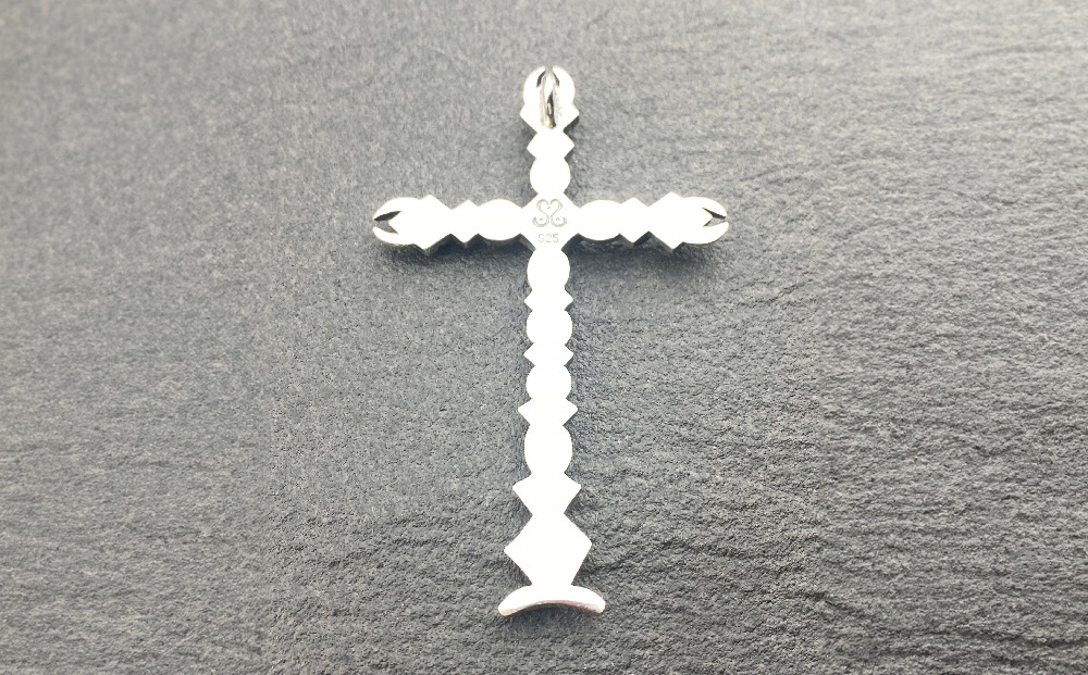 ハンドメイド クロスモチーフ Mechanical cross pendant メカニカル クロス ペンダント ｜ シルバー