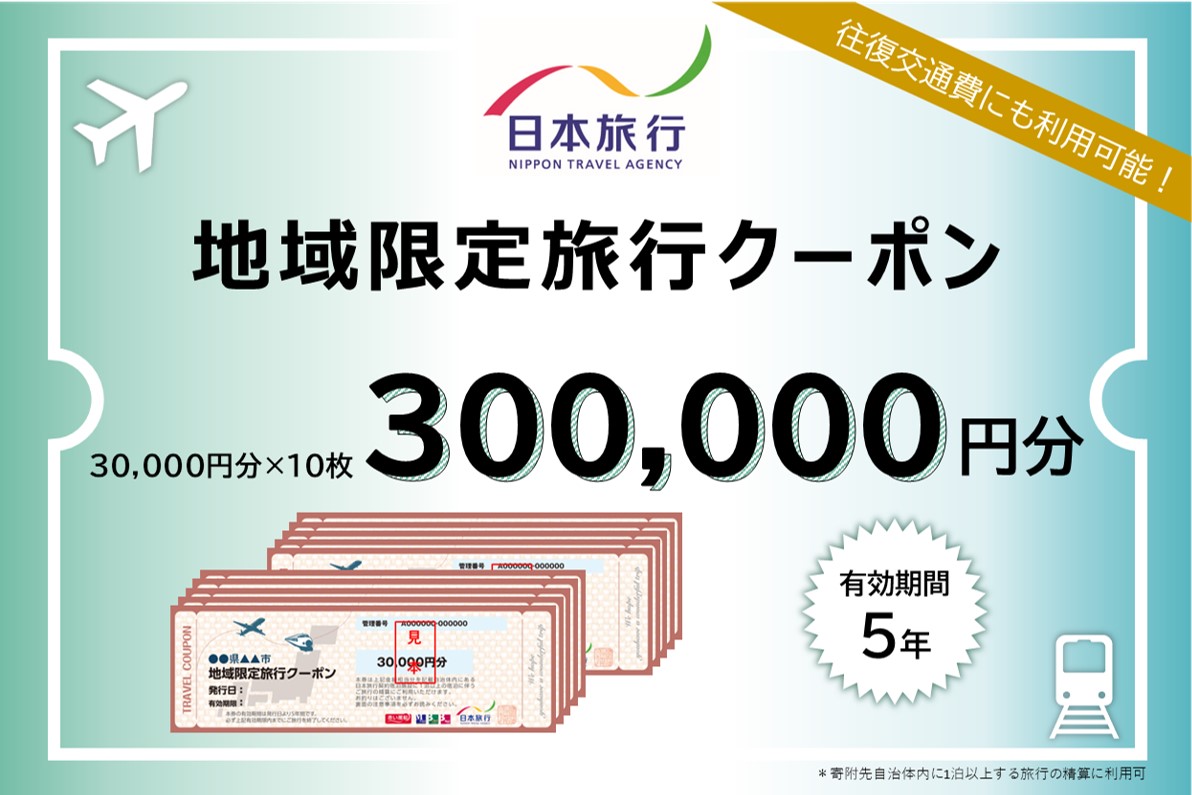 秋田県男鹿市のふるさと納税 秋田県男鹿市　日本旅行　地域限定旅行クーポン300,000円分 チケット