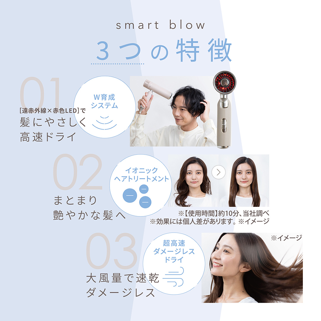 茨城県つくばみらい市のふるさと納税 LINKA スマートブロウ （ヘアードライヤー）LINKA リンカ ドライヤー ヘアケア 髪 美容 サロン エステ [EV16-NT]