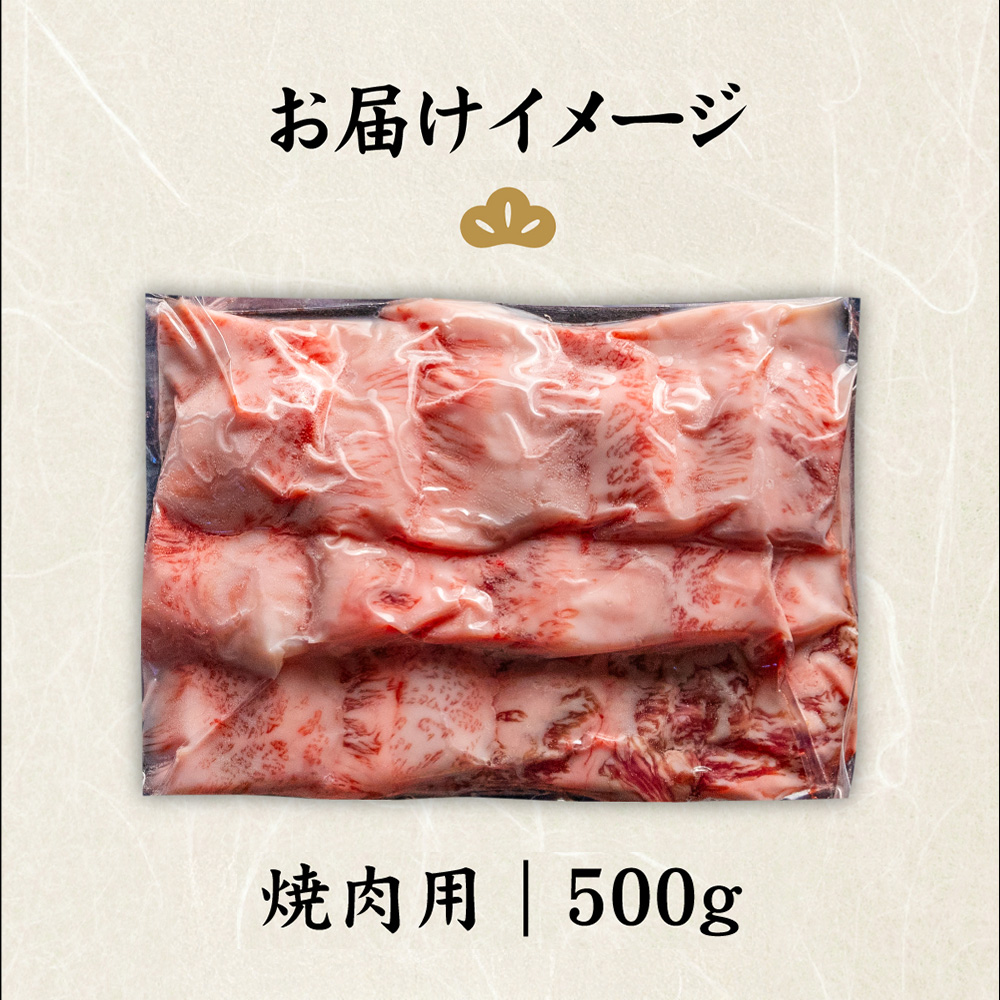 北海道中標津町のふるさと納税 北海道産 黒毛和牛 A5 カルビ 500g 焼肉用【57011】