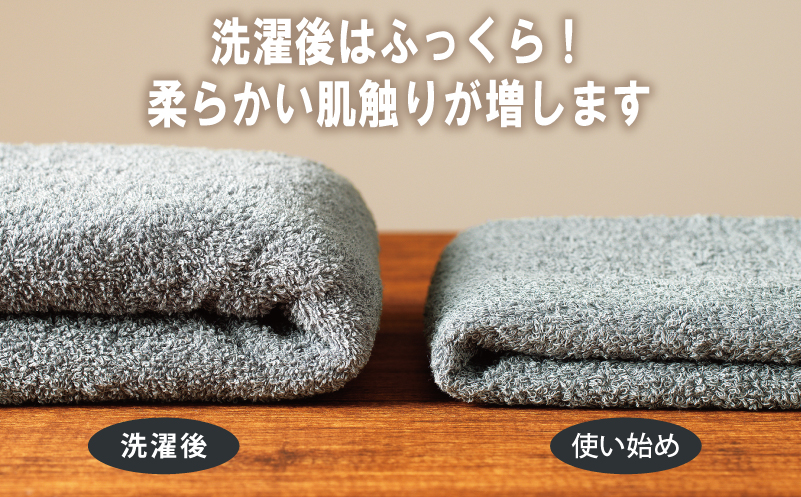 大阪府泉佐野市のふるさと納税 ミニバスタオル 5枚（チャコールグレー）【40cm×120cm 500匁 国内製造 泉州タオル フェイスタオル 以上 バスタオル 未満 吸水 普段使い シンプル 日用品 家族 ファミリー】 099H2929