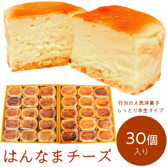 茨城県行方市のふるさと納税 H-19-1 はんなまチーズ（30個入り）