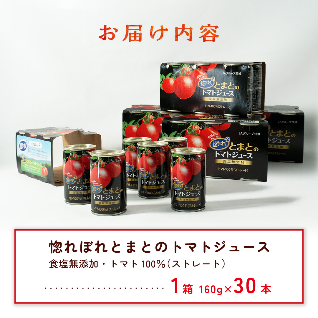 惚れぼれとまとの トマトジュース ( 無塩 ) 1箱 30本入 とまと